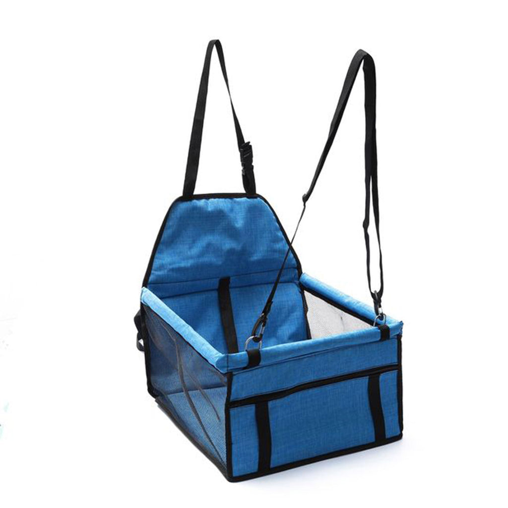 Waterproof Car Seat Portable Dog Carrier Bag Blue