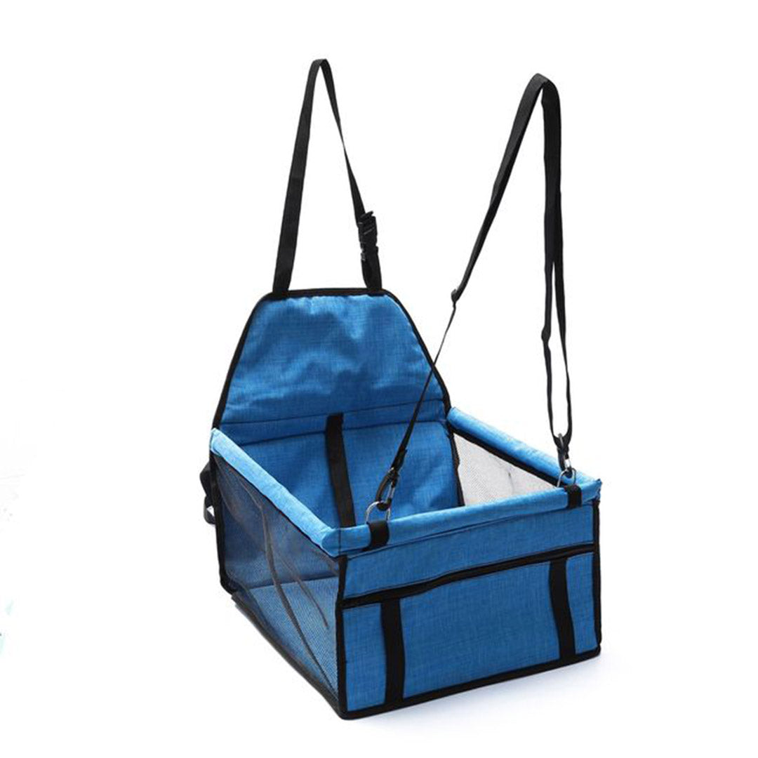 Waterproof Car Seat Portable Dog Carrier Bag Blue