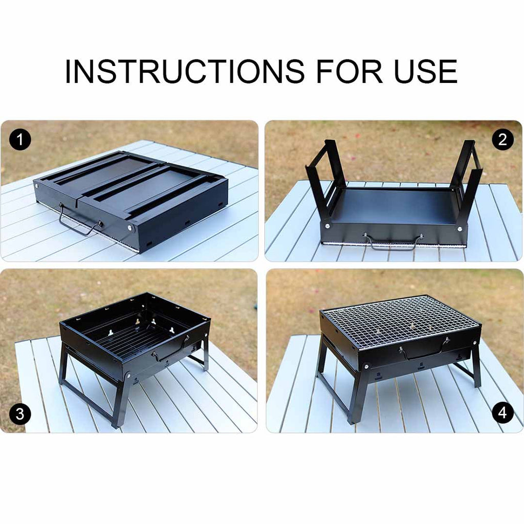 Portable Mini Folding Box-type Grill