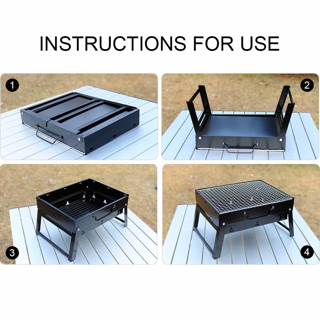Portable Mini Folding Box-type Grill