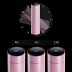 500ML Smart Thermometer Bottle Vacuum Flask Pink