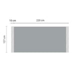 Grey Acrylic Knitted Throw Blanket