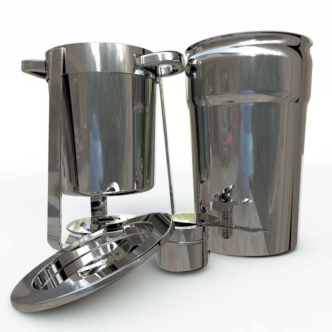 7L Round Stainless Steel Marmite Chafing Dish