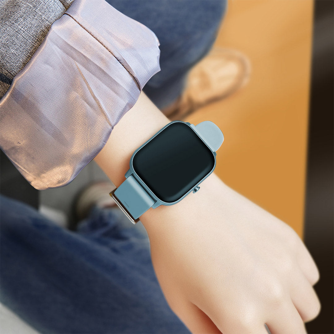 Waterproof Smart Watch Heart Rate Monitor P8 Blue