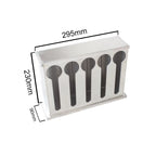 Stainless Steel Buffet Utensil Holder 5 Holes