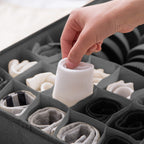 Grey Flip Top Underwear Storage Box