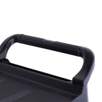 3 Tier Covered Utility Cart Black with Bins