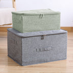 Green Small Double Zipper Storage Box