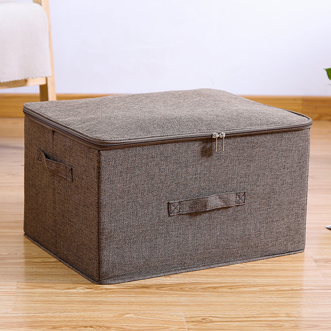 Coffee Large Double Zipper Storage Box