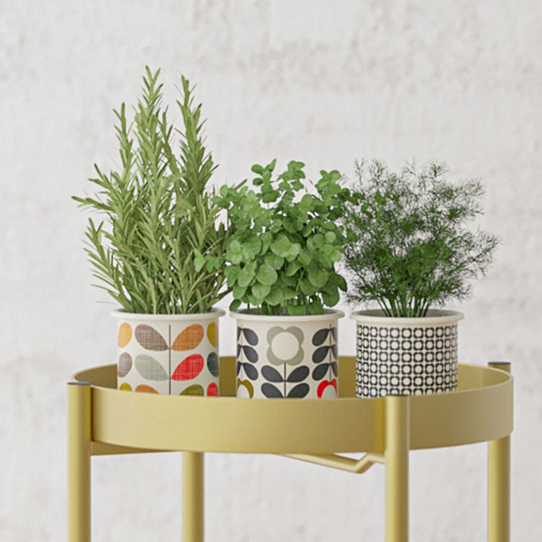 50CM Gold Tiered Plant Pots Holders Rack Garden Shelf