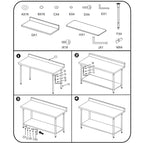 Commercial Kitchen Stainless Steel Bench Table with Back-splash 100*70*85cm