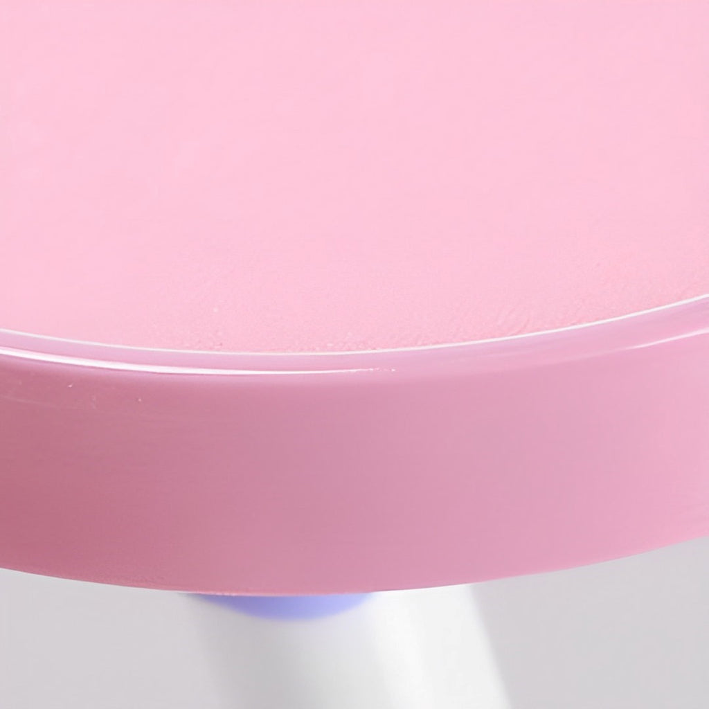Pink Foldable Study Bed Table Adjustable Portable Desk Stand With Notebook Holder and Cup Slot