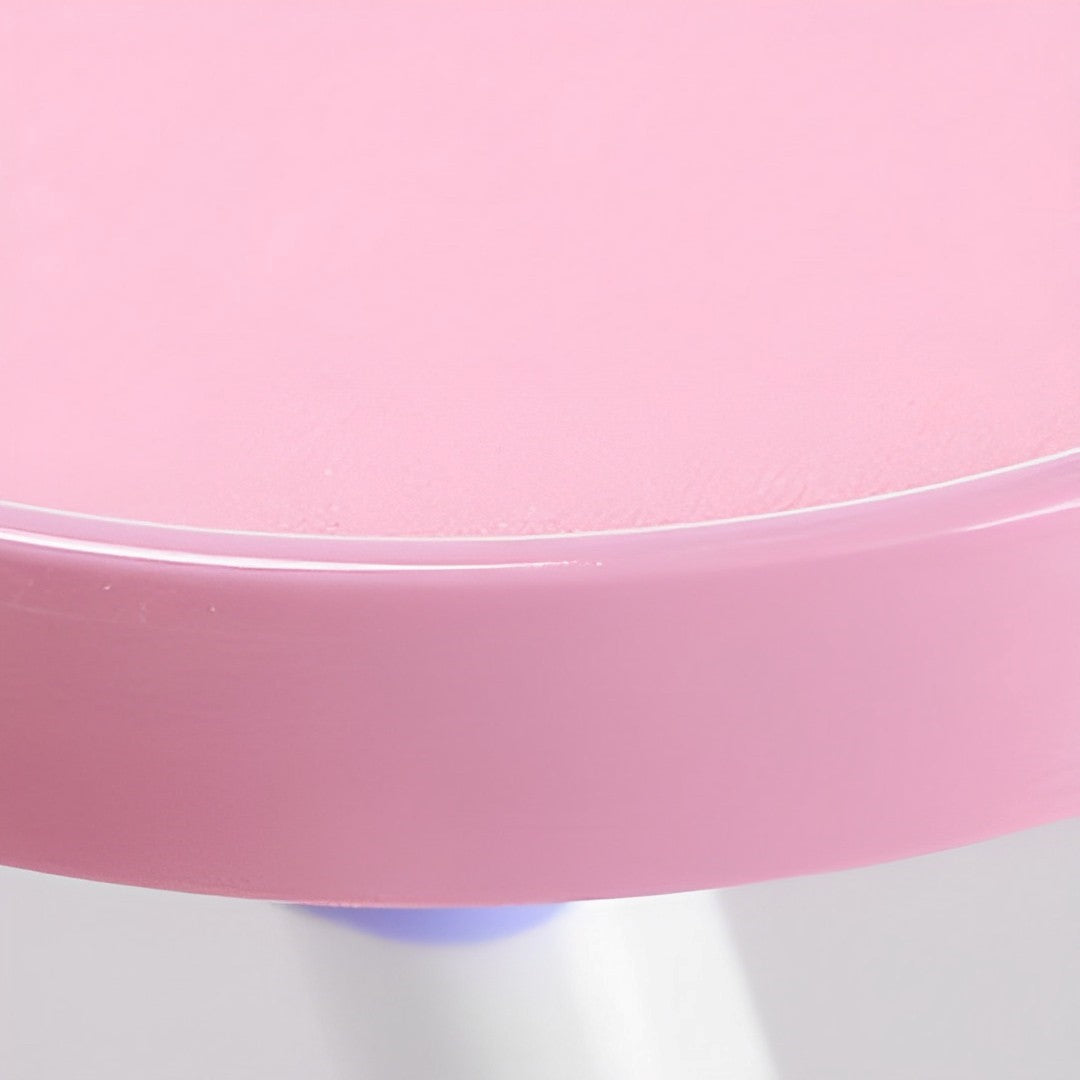 Pink Foldable Study Bed Table Adjustable Portable Desk Stand With Notebook Holder and Cup Slot