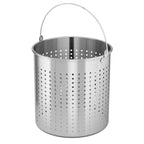 98L 18/10 Stainless Steel Perforated Pasta Strainer with Handle