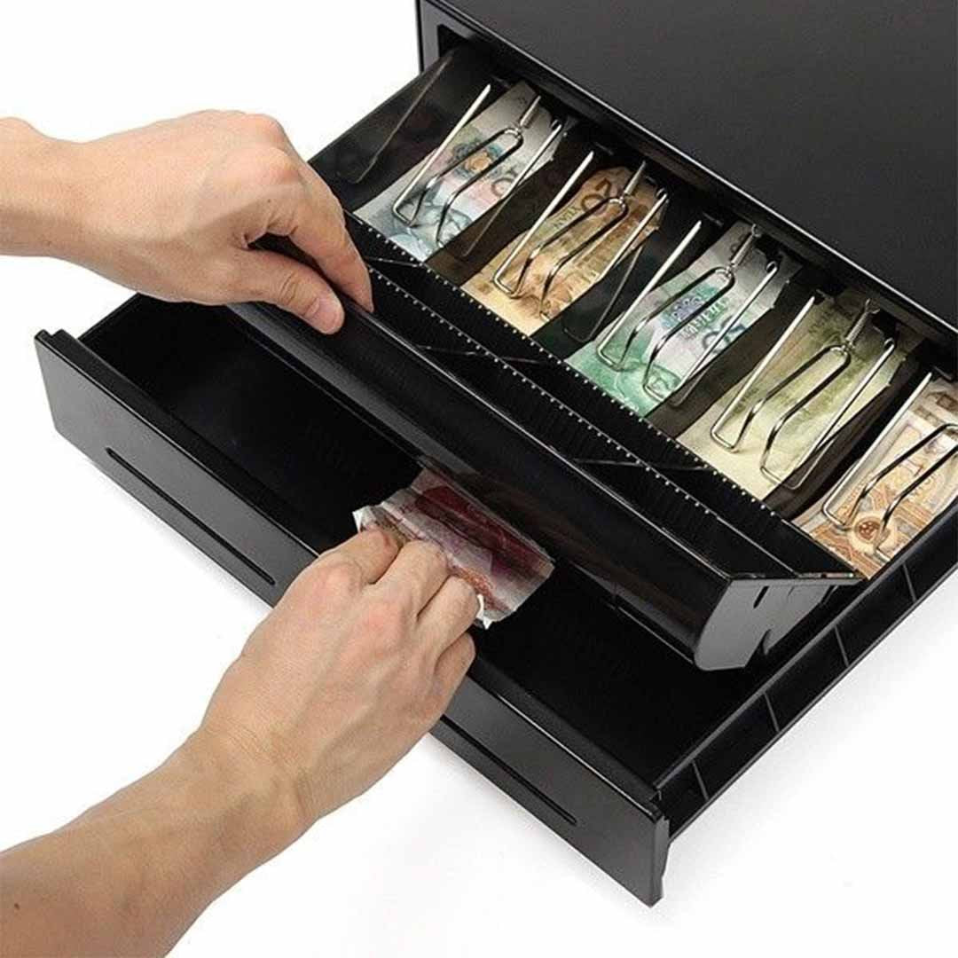 Electronic Cash Drawer 4 Bills 8 Coins Tray Pos 350