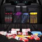 High Quality Leather Car Back Seat Organizer Interior Accessories Black