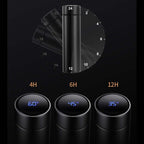 500ML Smart Thermometer Bottle Vacuum Flask Black