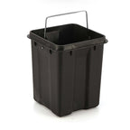 Foot Pedal Stainless Steel Trash Bin Square 6L White