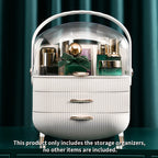 29cm White Countertop Cosmetic Storage