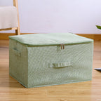 Green Large Double Zipper Storage Box