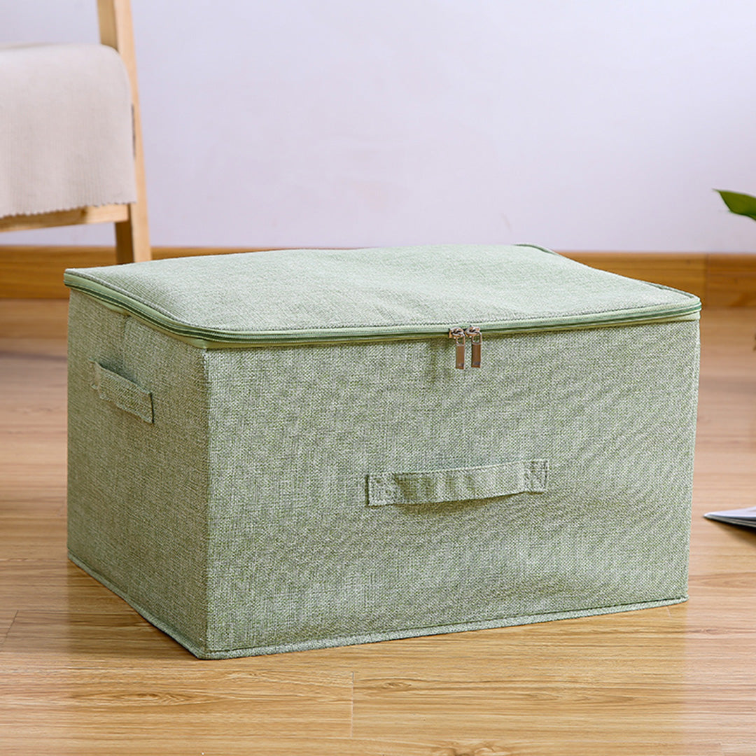 Green Large Double Zipper Storage Box