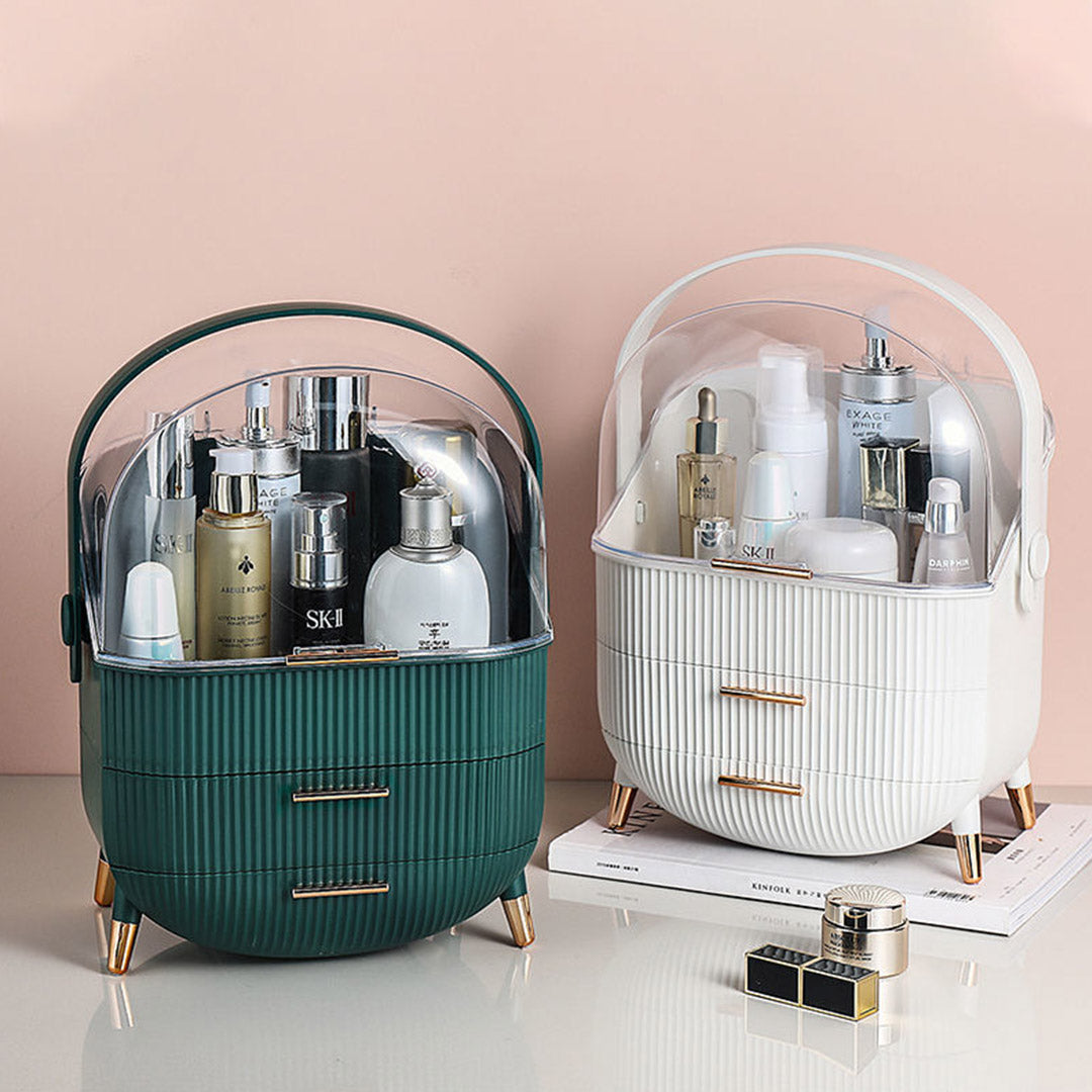 29cm Green Countertop Cosmetic Storage