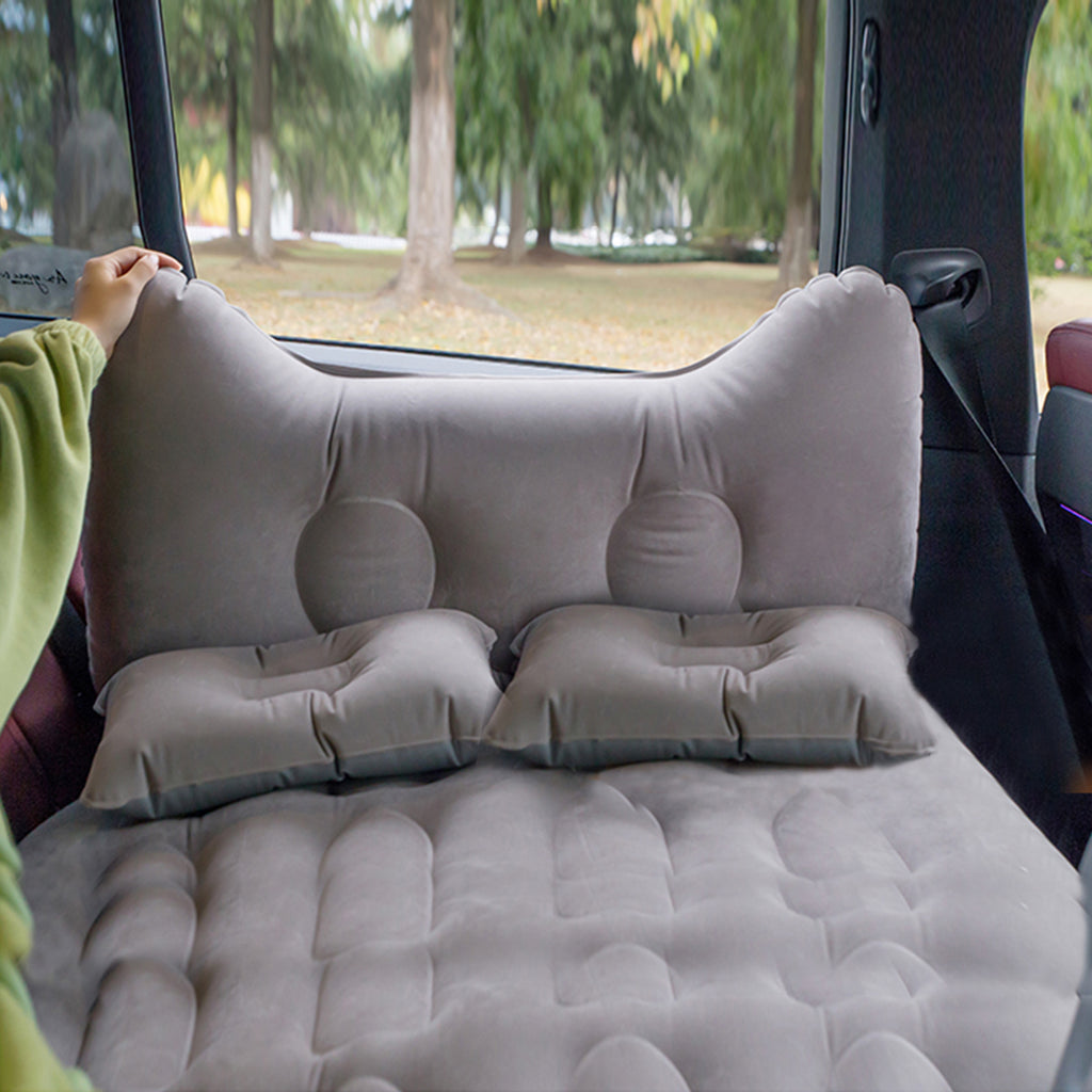 Grey Honeycomb Inflatable Car Mattress