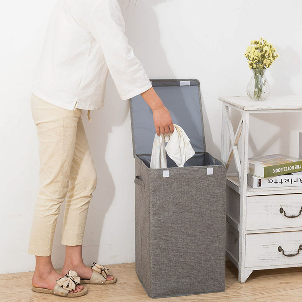 Grey Large Laundry Laundry Hamper Storage Box