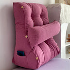 45cm Magenta Wedge Lumbar Pillow