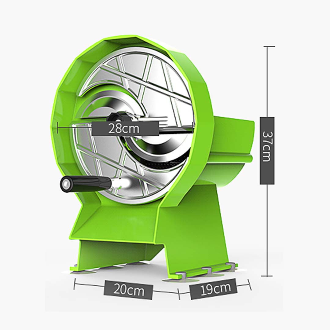 Commercial Manual Vegetable Fruit Slicer Green