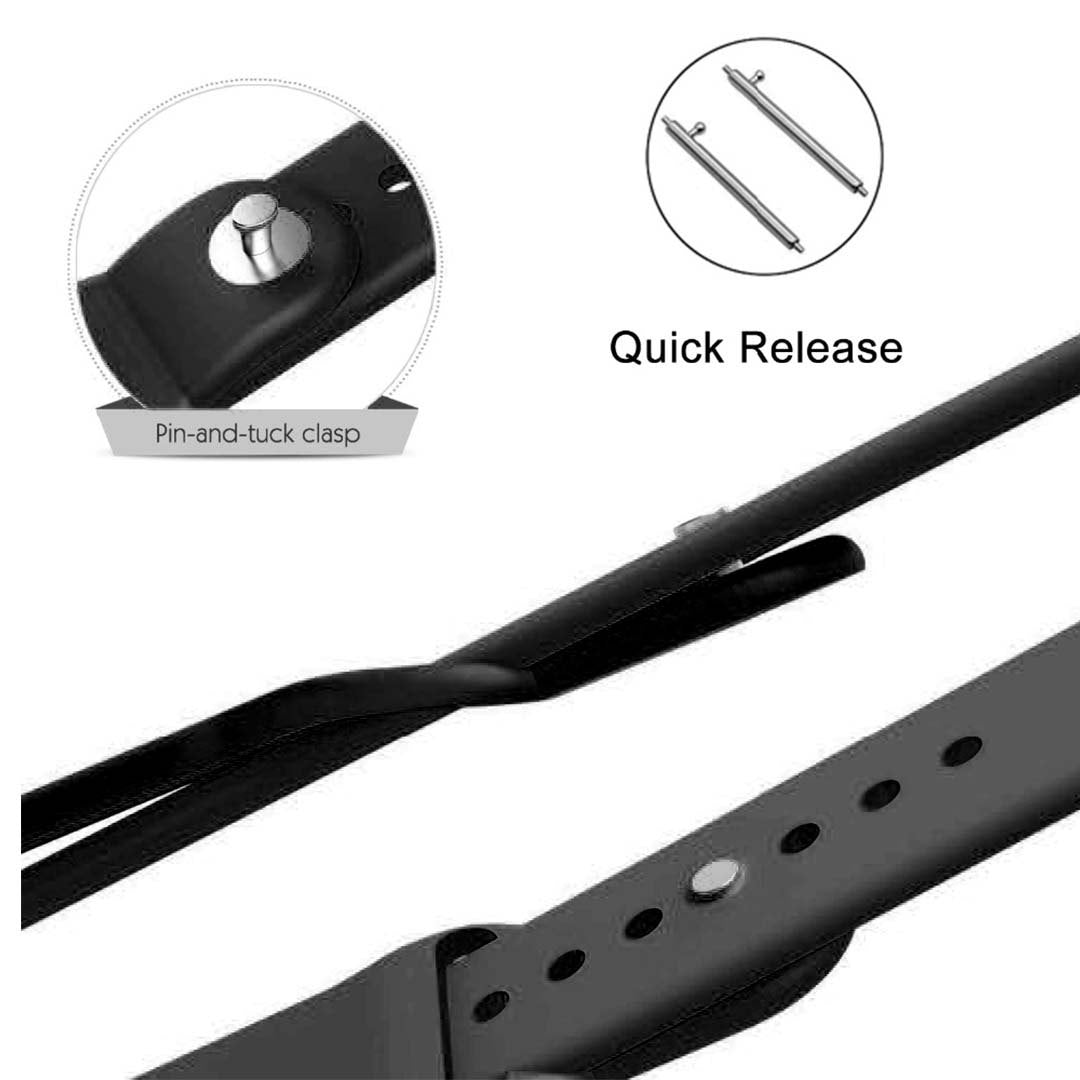 SOGA Model B57C Compatible Smart Watch Wristband Replacement Black