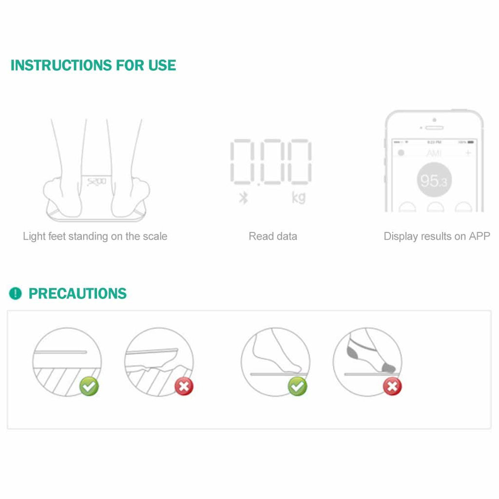 Digital Glass LCD Scales Black