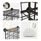 Black Portable 8-Cube Organiser