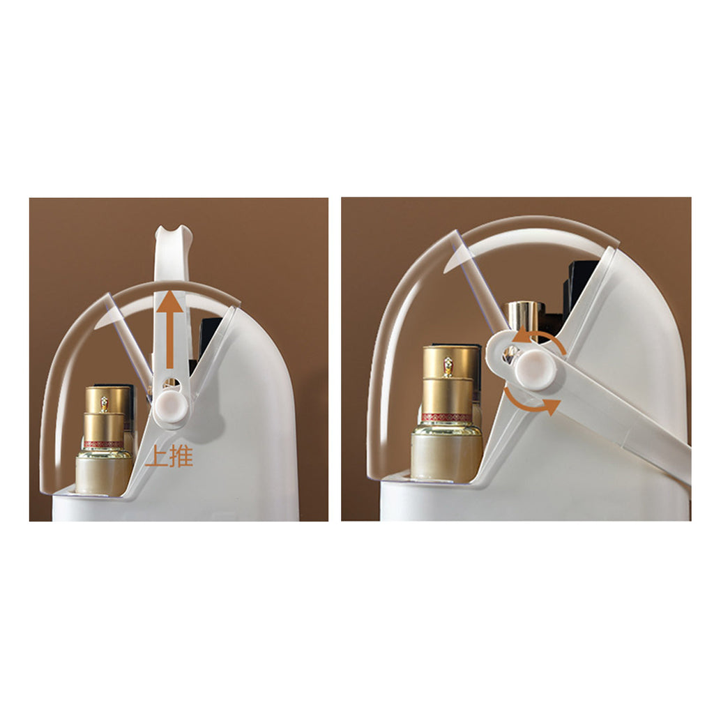 3 Tier White Countertop Cosmetic Storage Organiser
