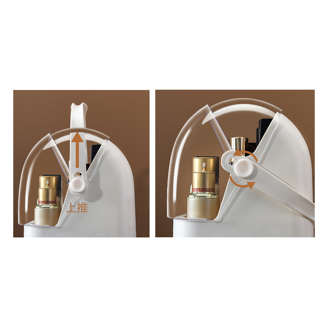 3 Tier White Countertop Cosmetic Storage Organiser