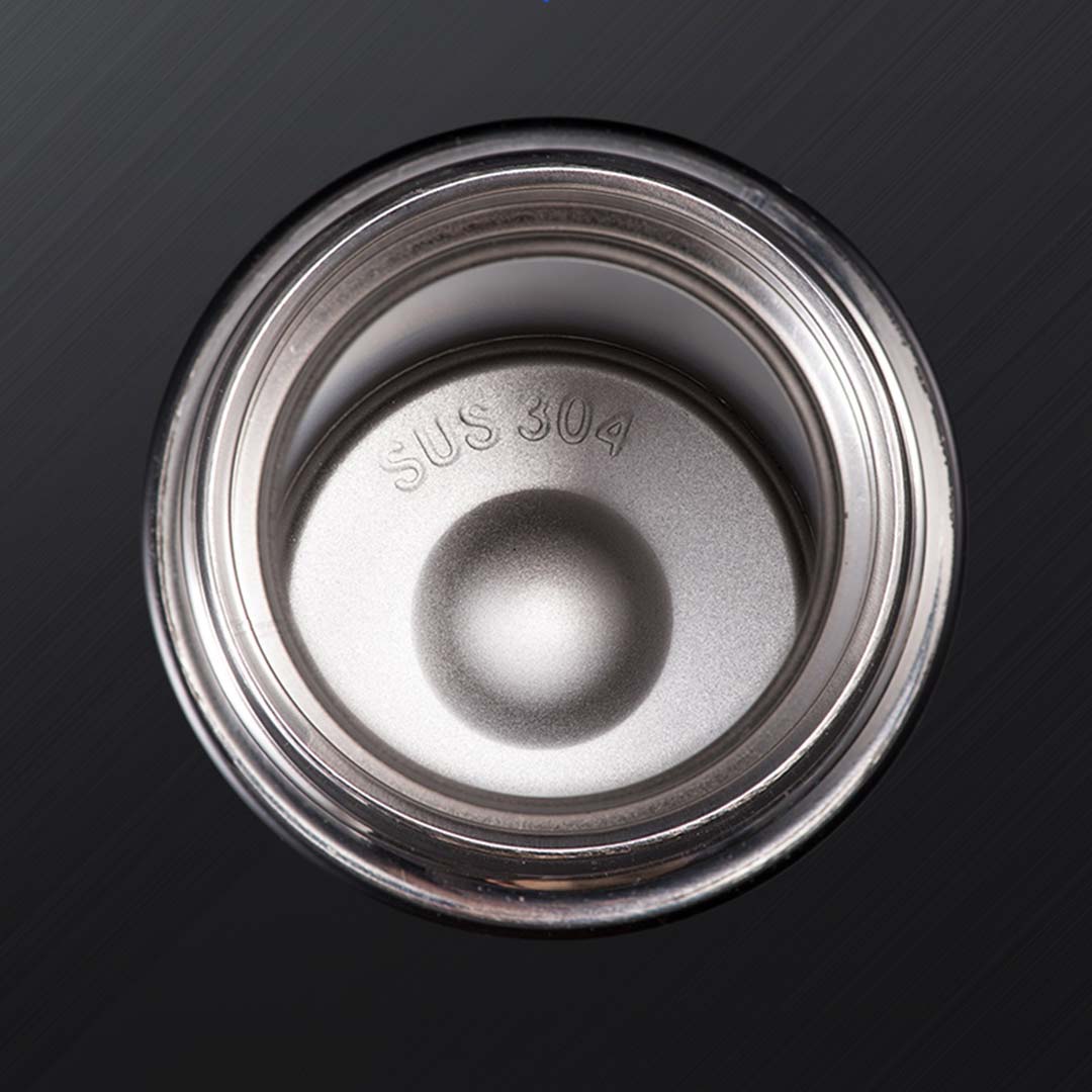 500ML Smart Thermometer Bottle Vacuum Flask Black