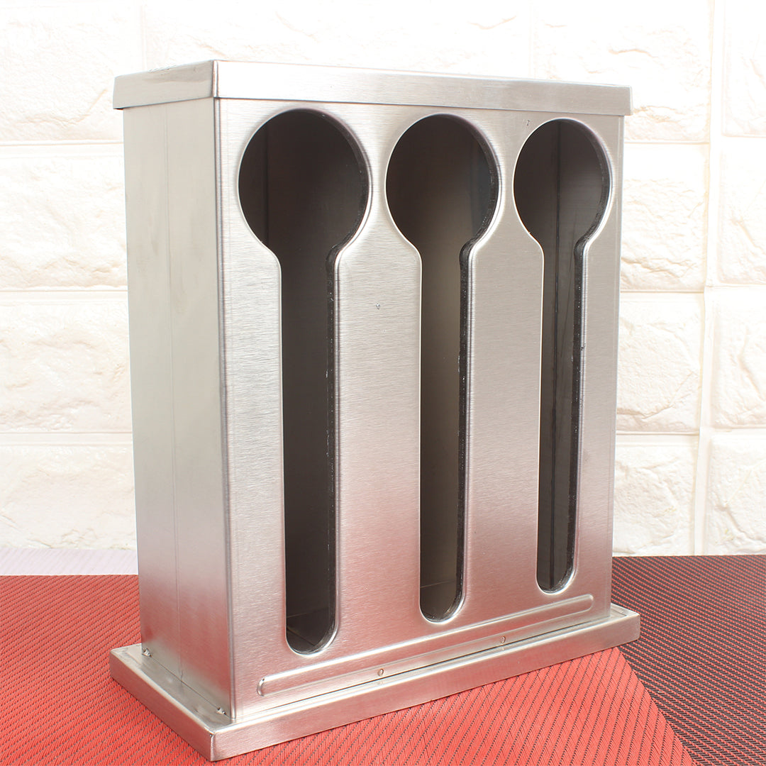 Stainless Steel Buffet Utensil Holder 3 Holes