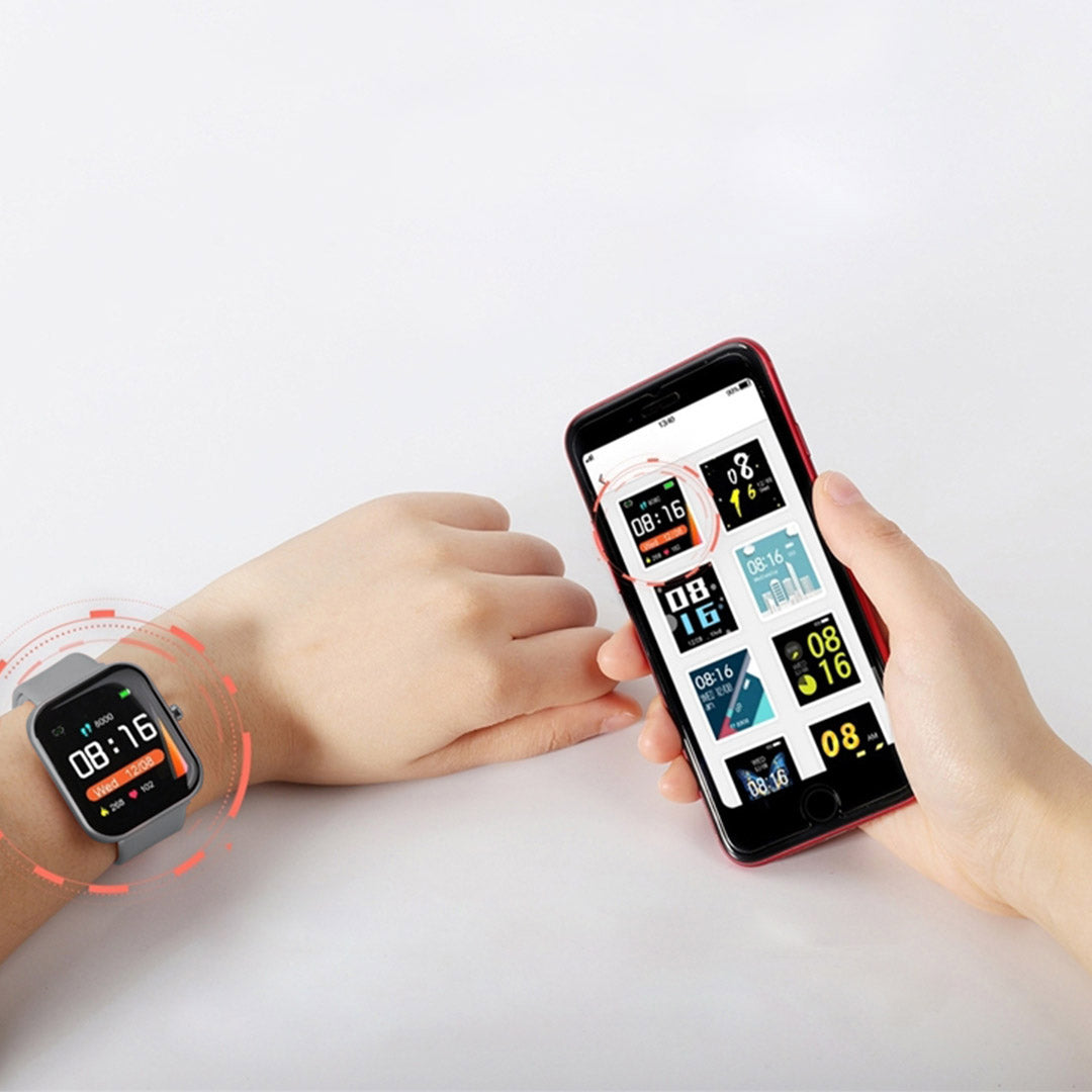 Waterproof Smart Watch Heart Rate Monitor P8 Grey