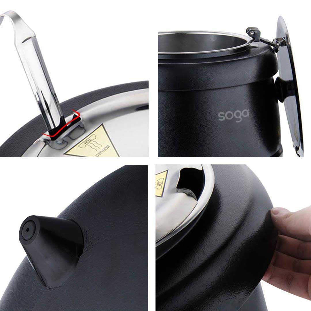 10L Commercial Electric Soup Maker Black