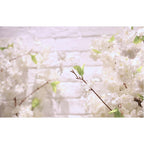 10x Artificial Silk Cherry Blossom Flower White