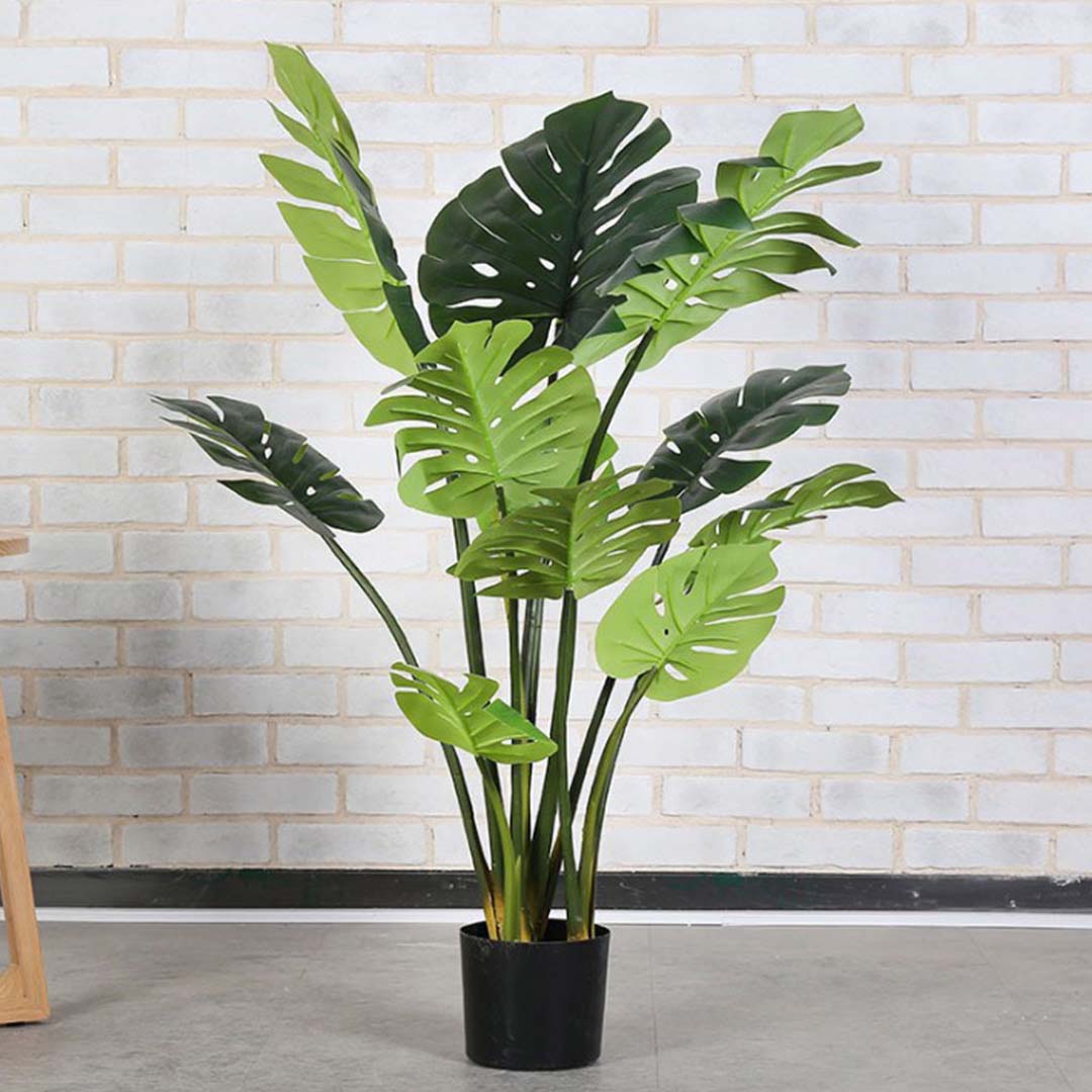 113cm Artificial Potted Turtle Back Plant