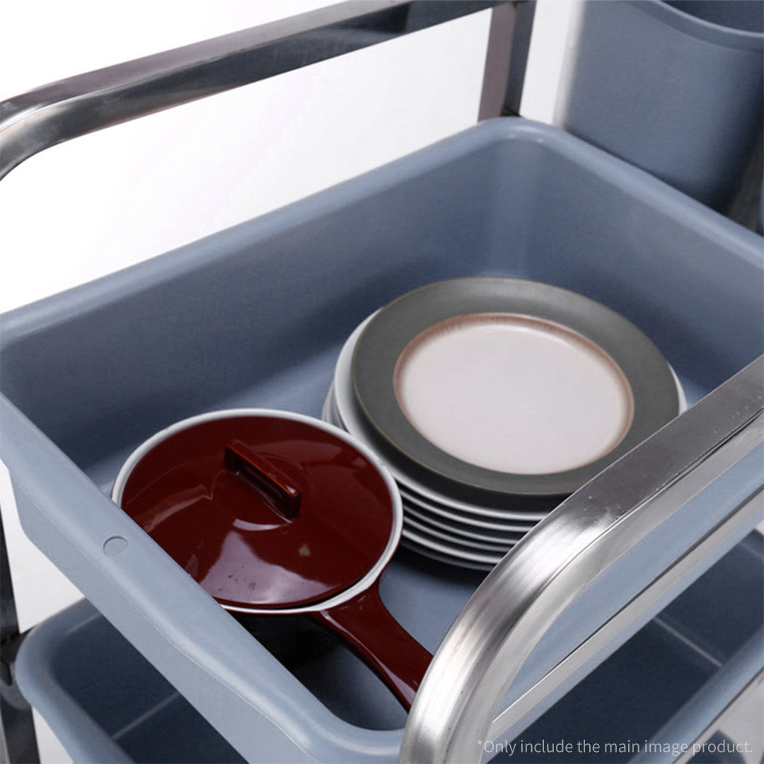 82x43x92cm Square 3 Tier Food Trolley Food Waste