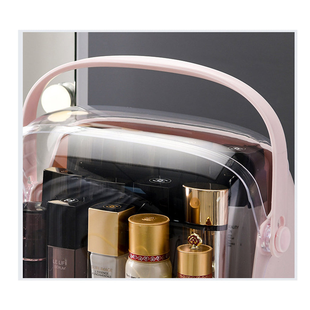 3 Tier Pink Countertop Cosmetic Storage Organiser