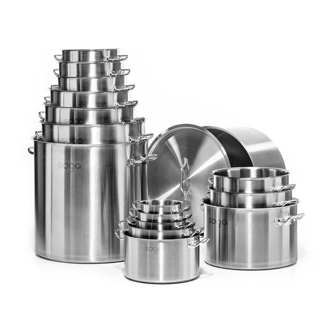 14L Top Grade 18/10 Stainless Steel Stockpot No Lid