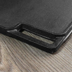 45cm Rectangular Cast Iron BBQ Grill Tray with Handle