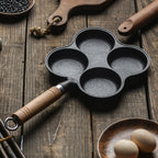 4 Mold Multi-Portion Cast Iron Fry Pan