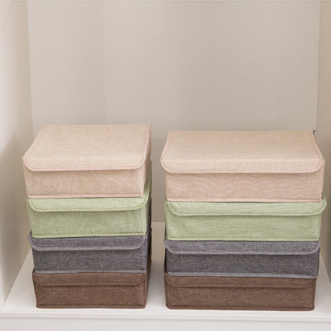 Grey Flip Top Underwear Storage Box