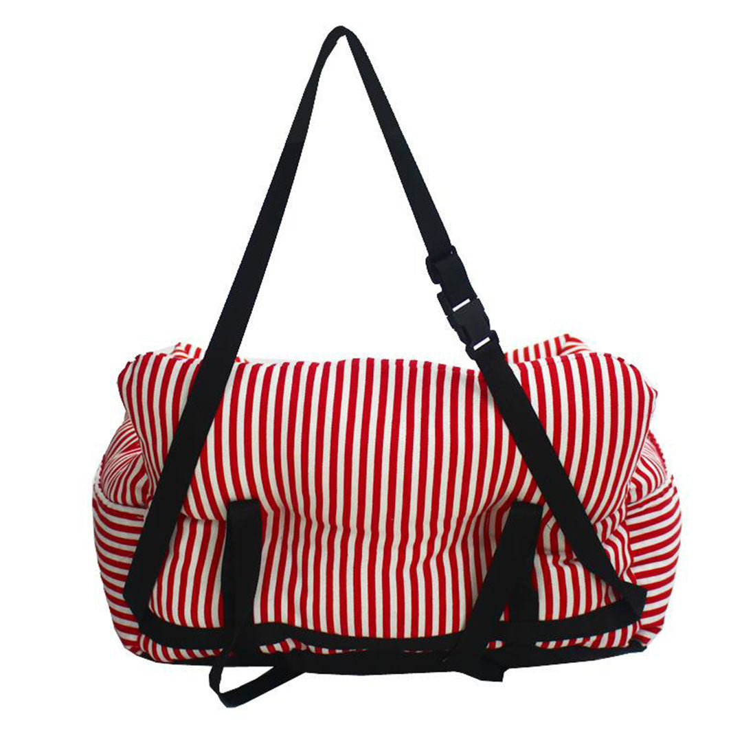 Portable Soft Padded Car Seat Dog Carrier Bed Red