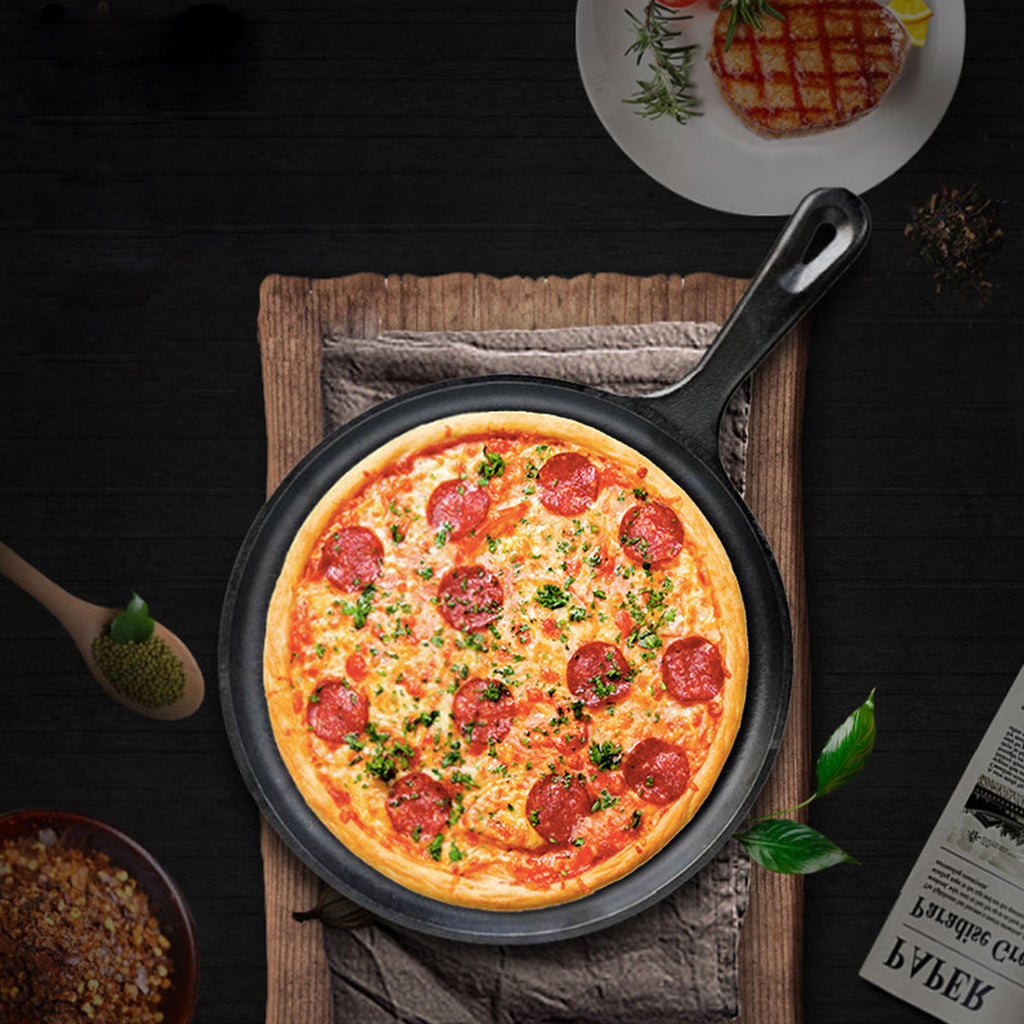 26cm Round Cast Iron Frying Pan