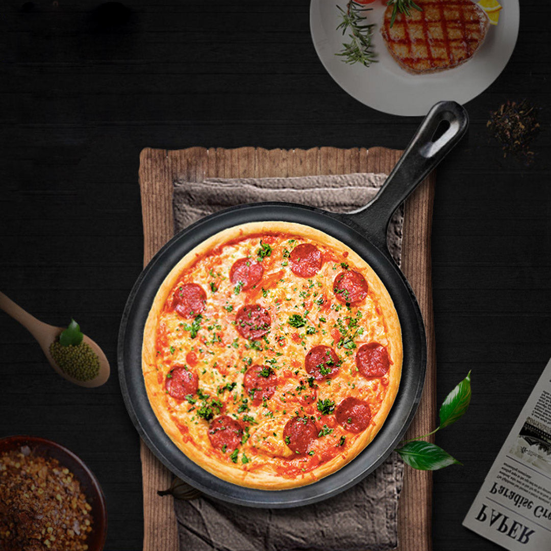26cm Round Cast Iron Frying Pan
